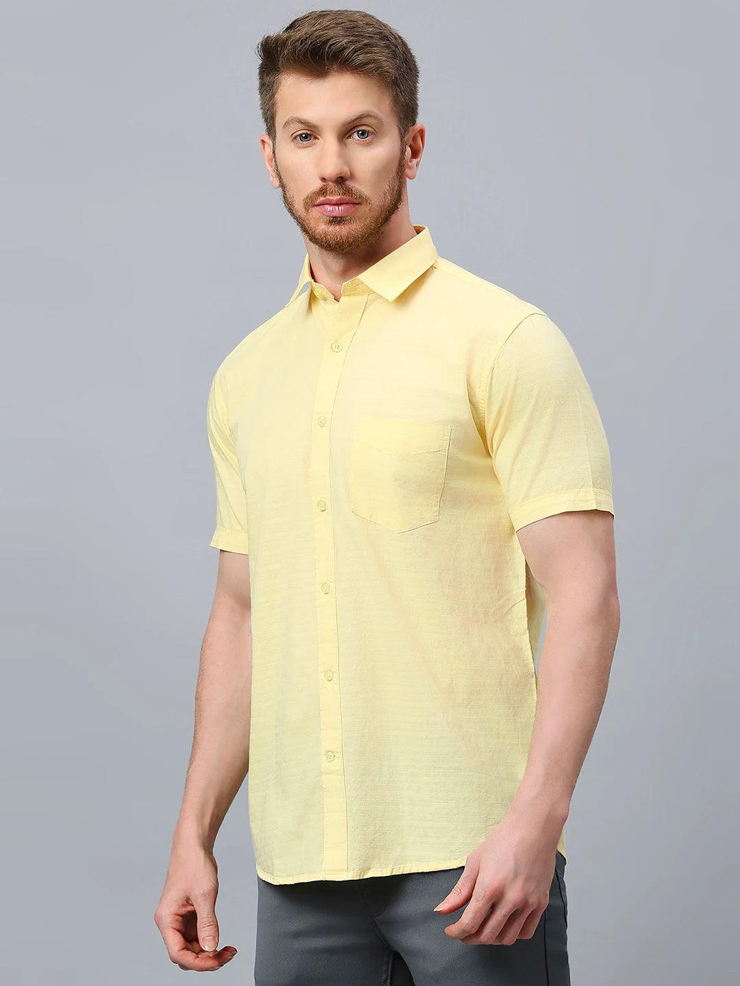 Yellow Solid Shirt