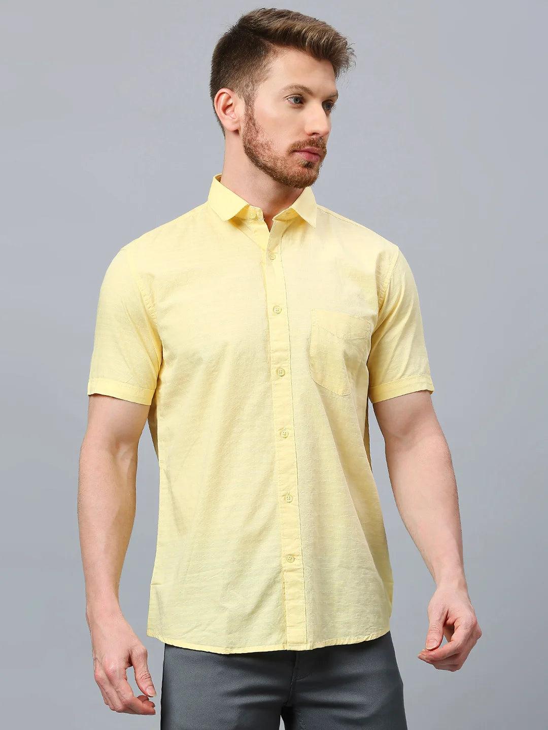 Yellow Solid Shirt