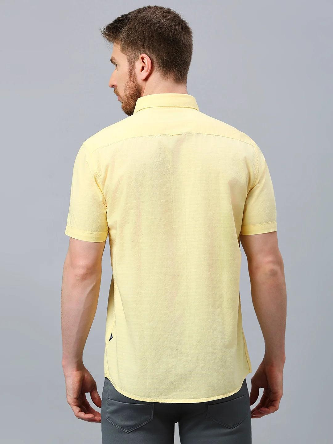 Yellow Solid Shirt