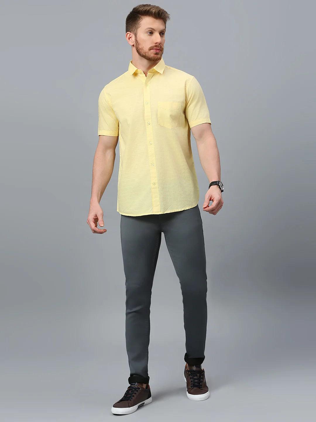 Yellow Solid Shirt