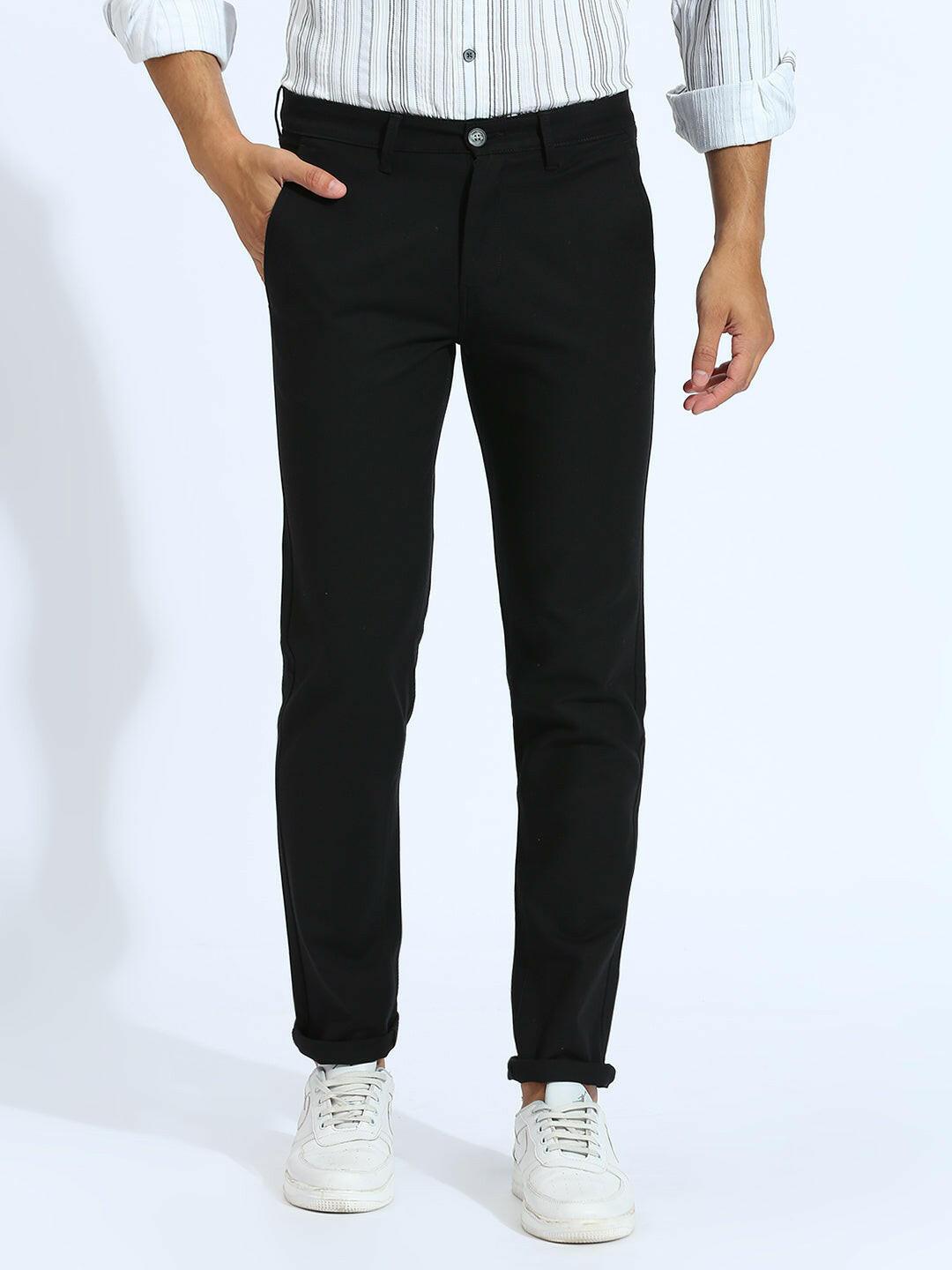 Space Black Narrow Chino Pants