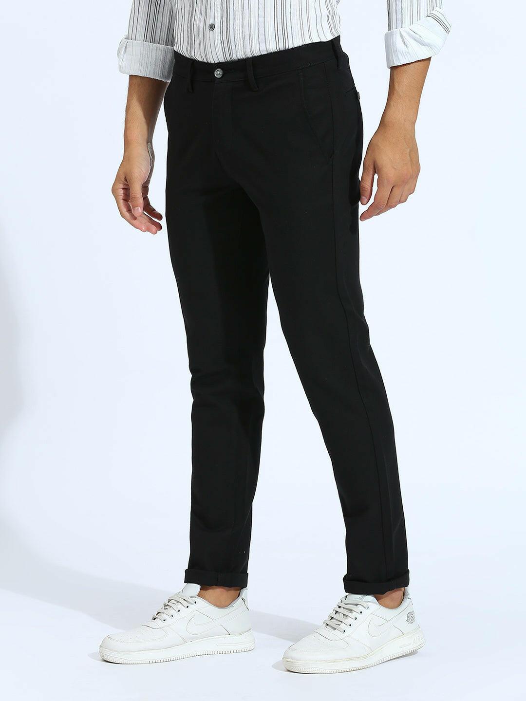 Space Black Narrow Chino Pants