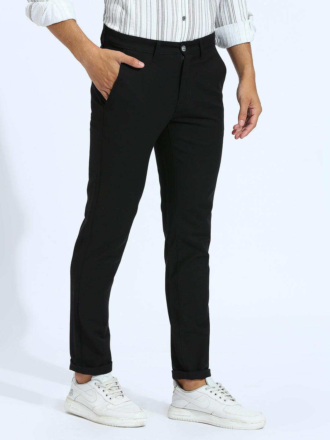 Space Black Narrow Chino Pants