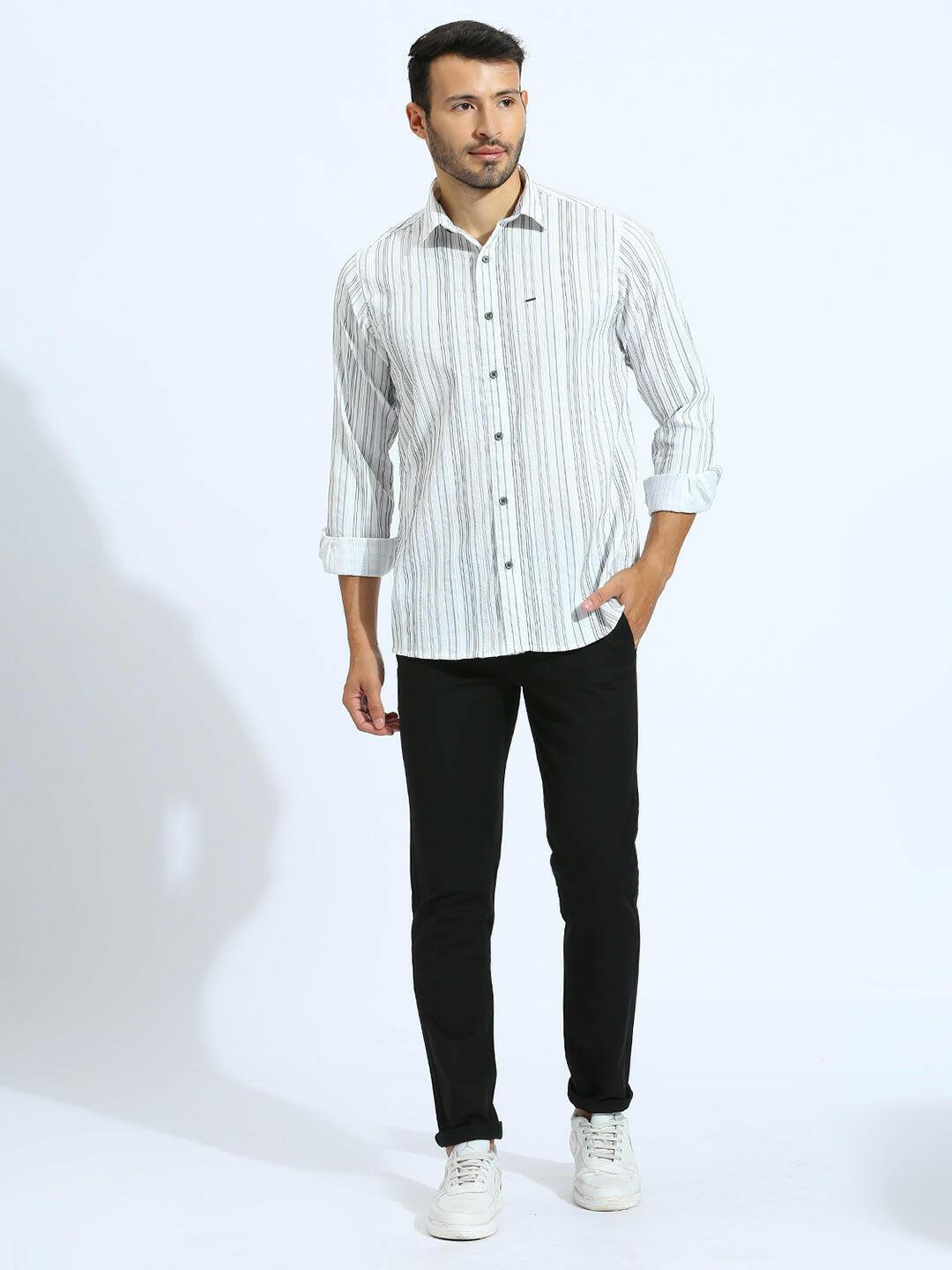 Space Black Narrow Chino Pants
