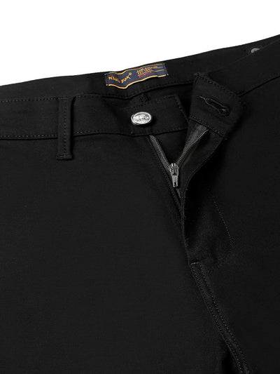 Stretchable Space Black Narrow Chino Pants