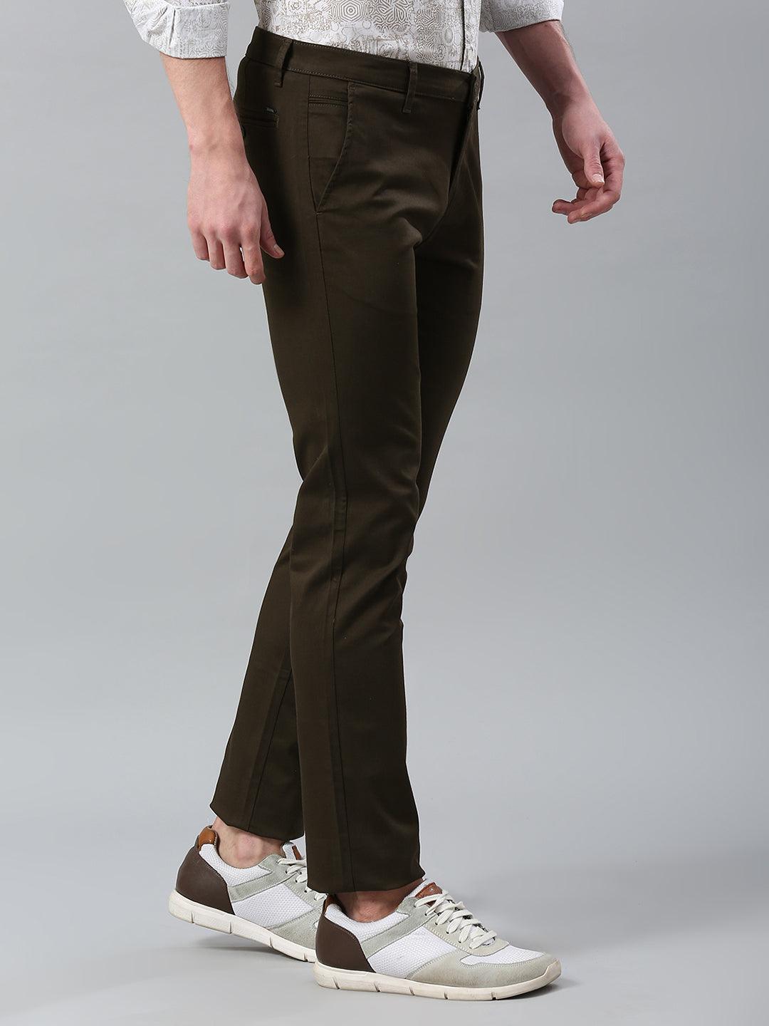 Minimal X Moss Olive Narrow Chino Pants