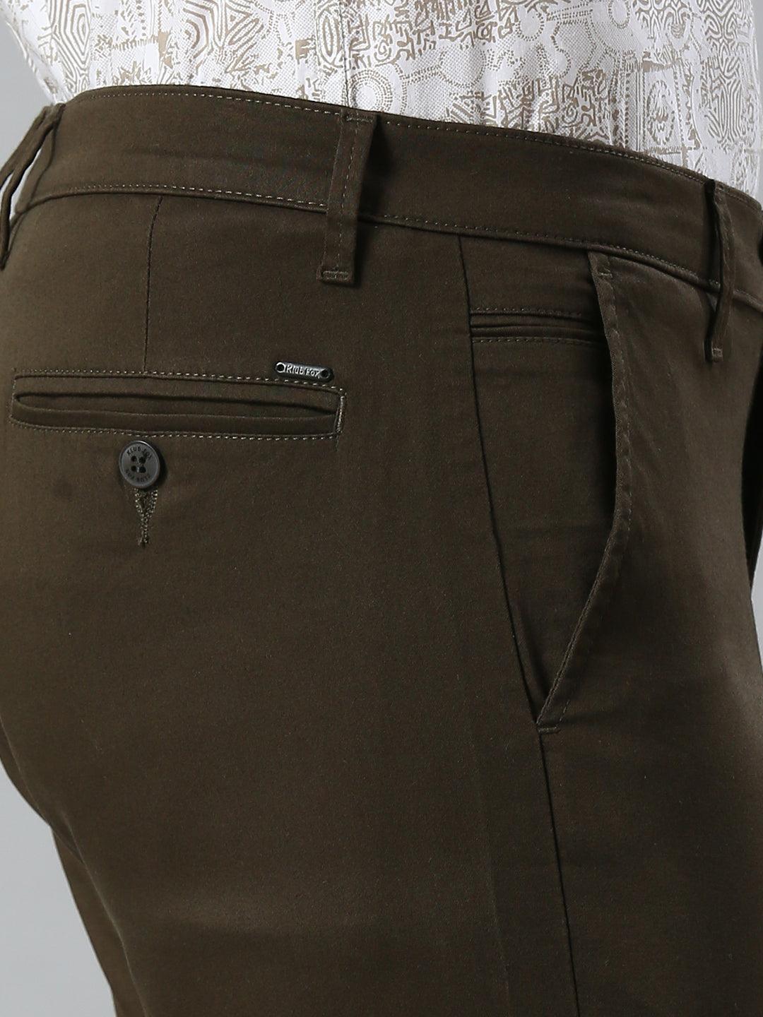 Minimal X Moss Olive Narrow Chino Pants