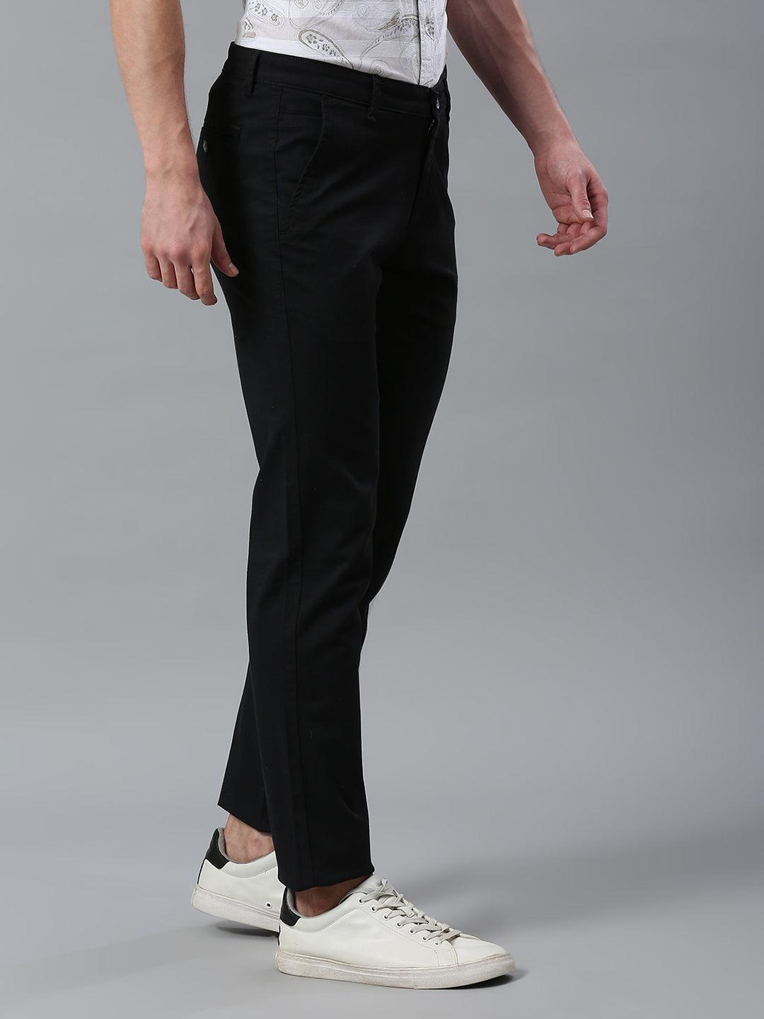 Charcoal Black Narrow Chino Pants