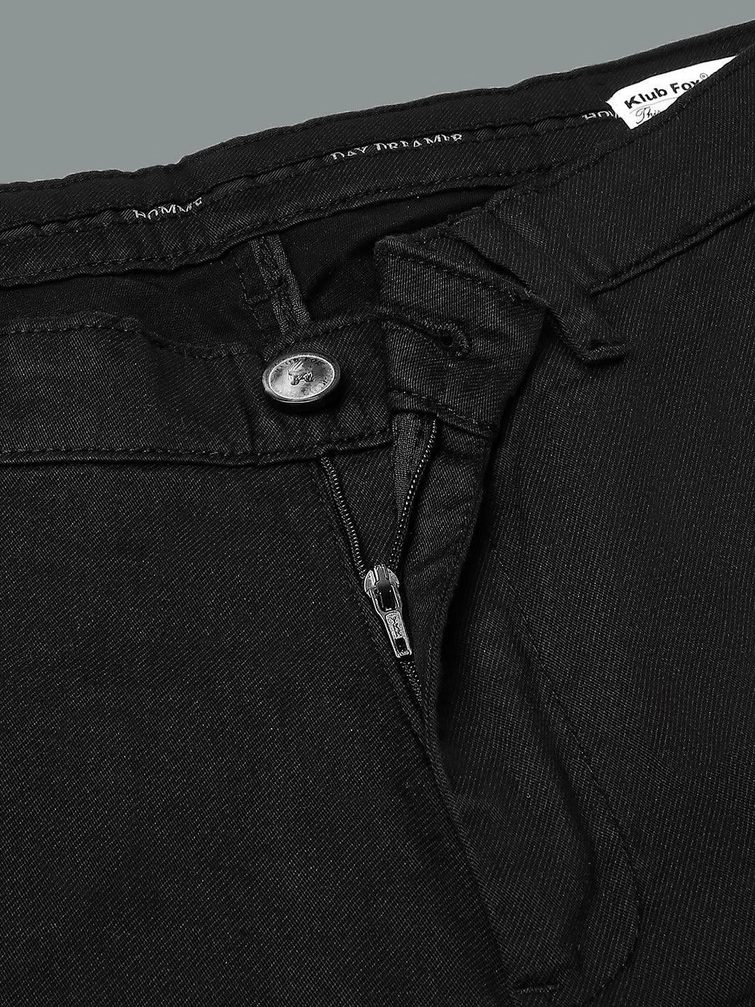 Charcoal Black Narrow Chino Pants