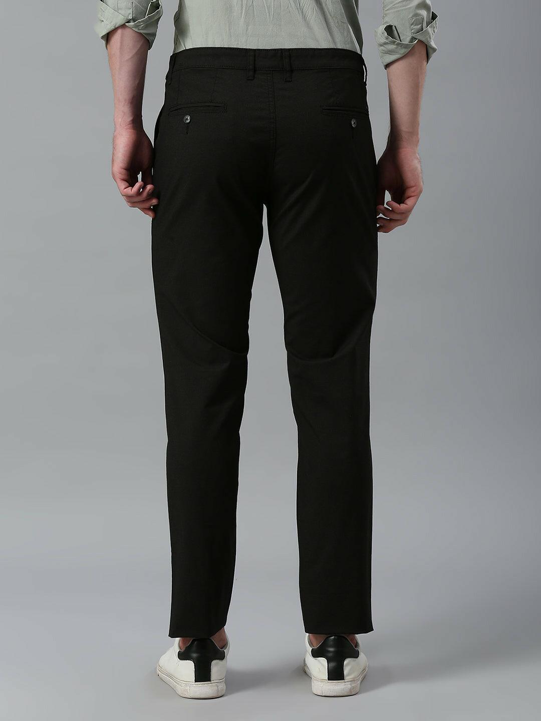 Charcoal Black Narrow Chino Pants