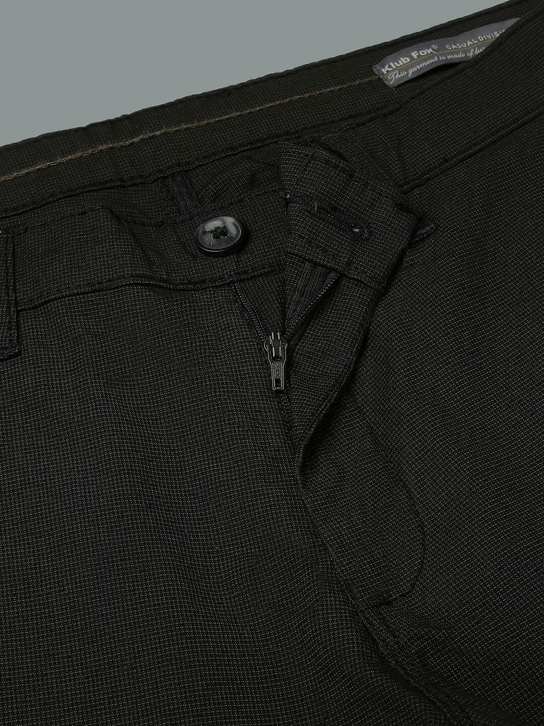 Charcoal Black Narrow Chino Pants