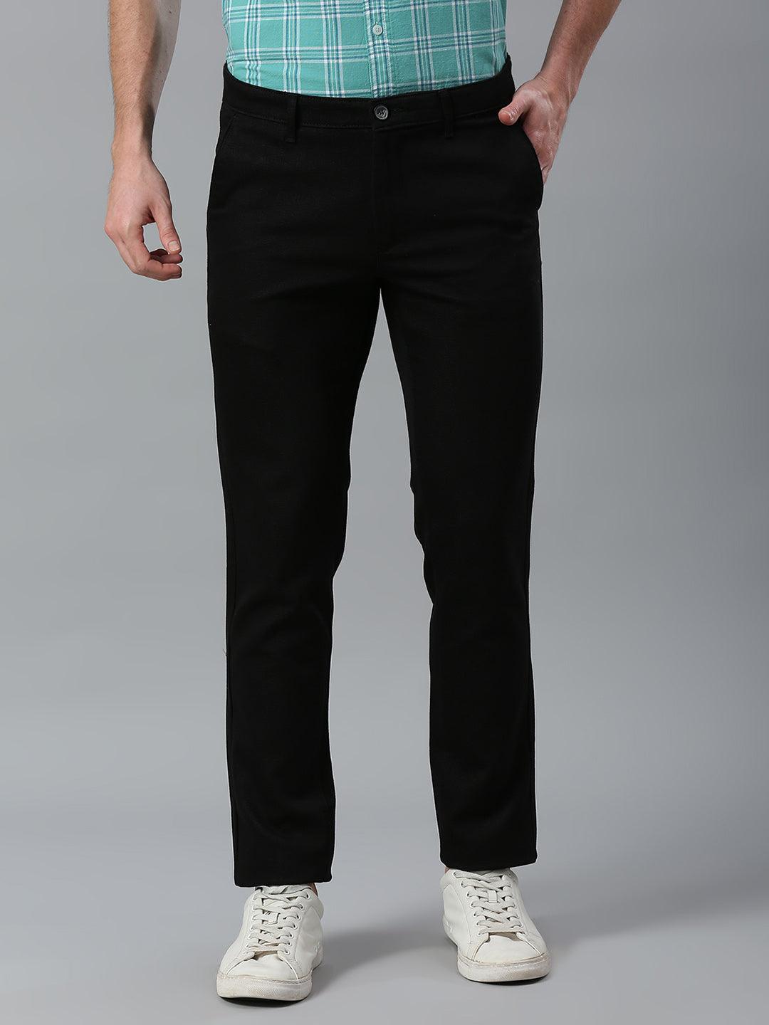 FlexFit Lycra Black Chino Pants