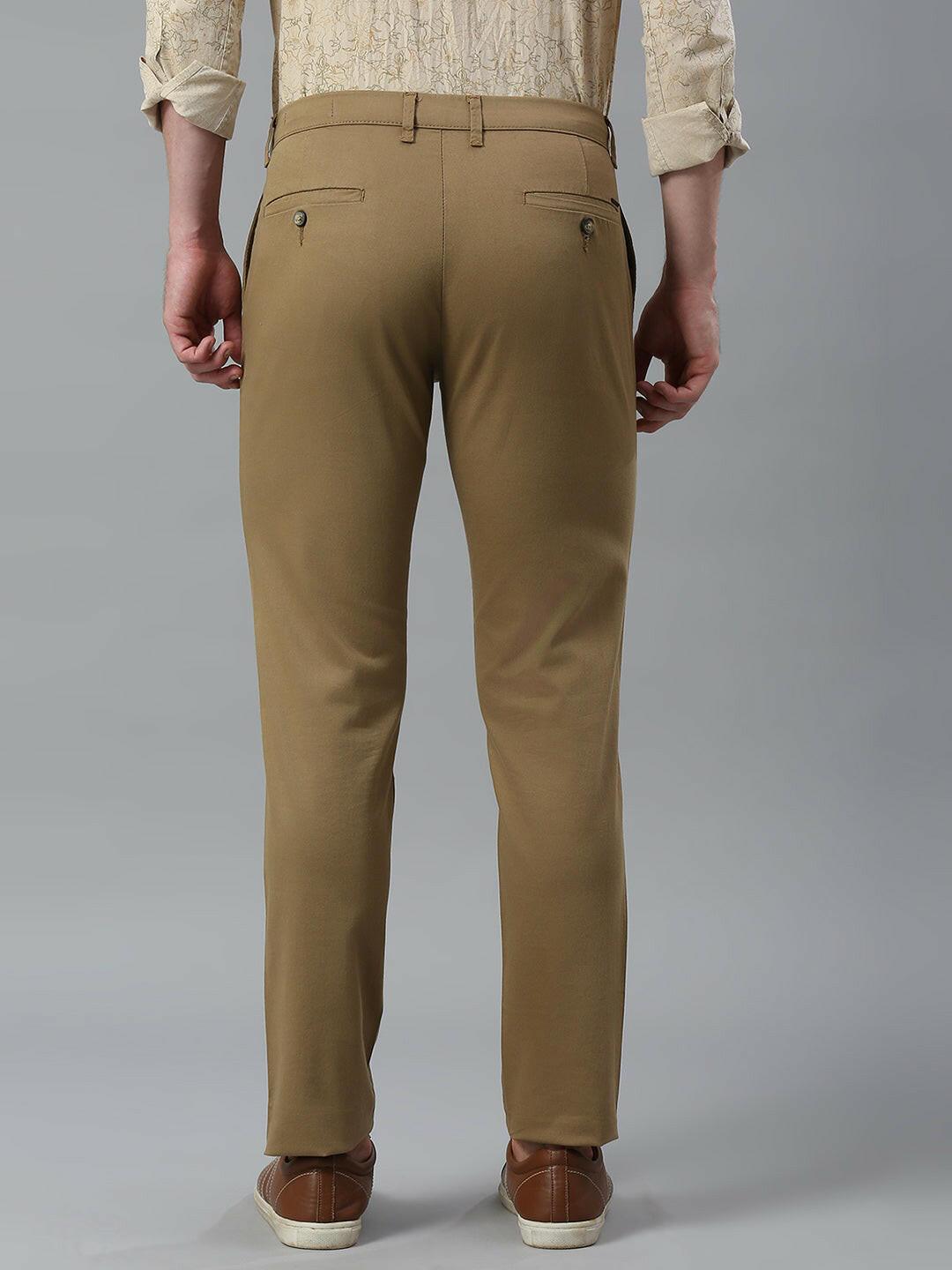 Beige Narrow Chino Pants