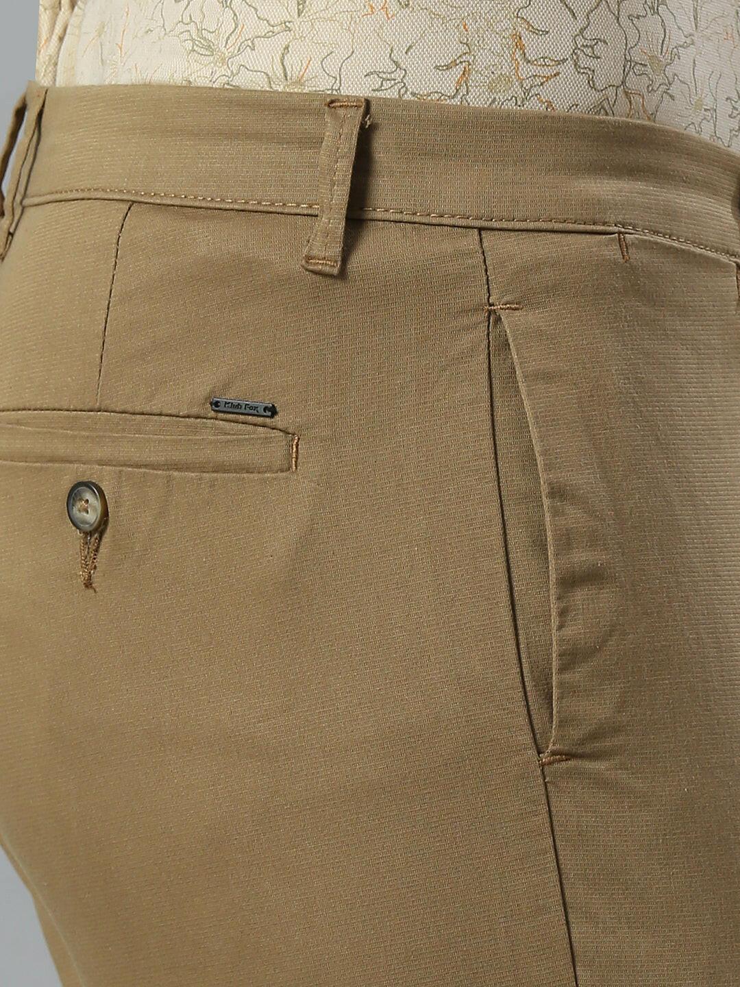 Beige Narrow Chino Pants