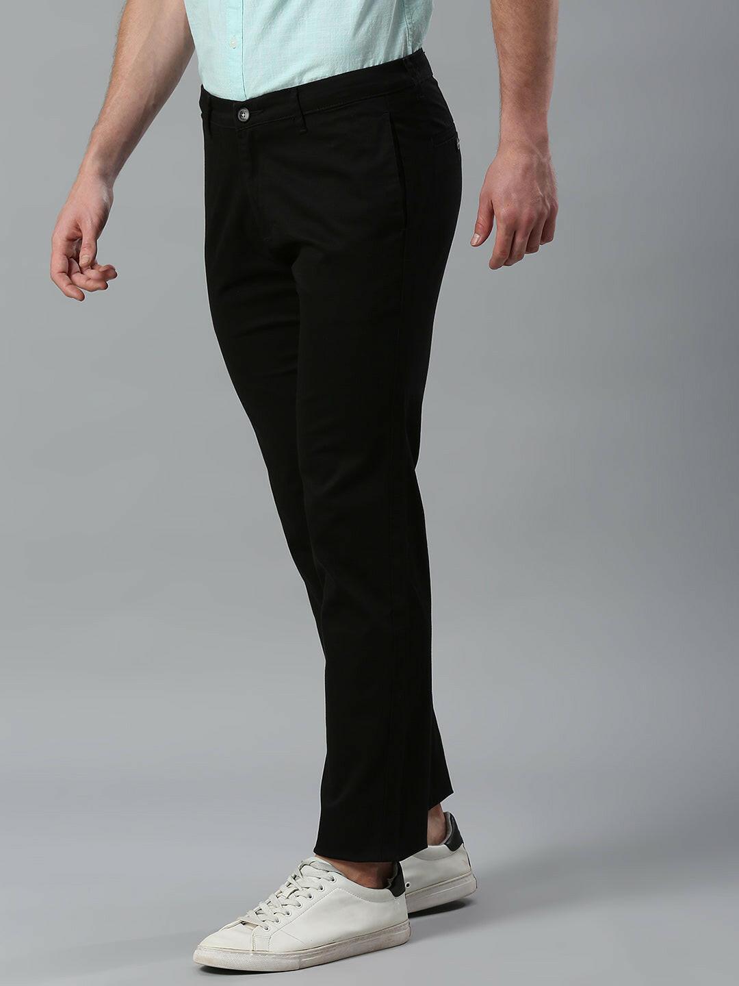 Ash Black Narrow Chino Pants