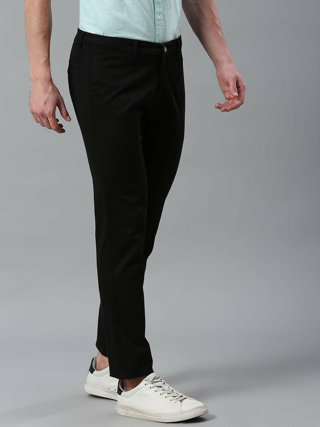 Ash Black Narrow Chino Pants