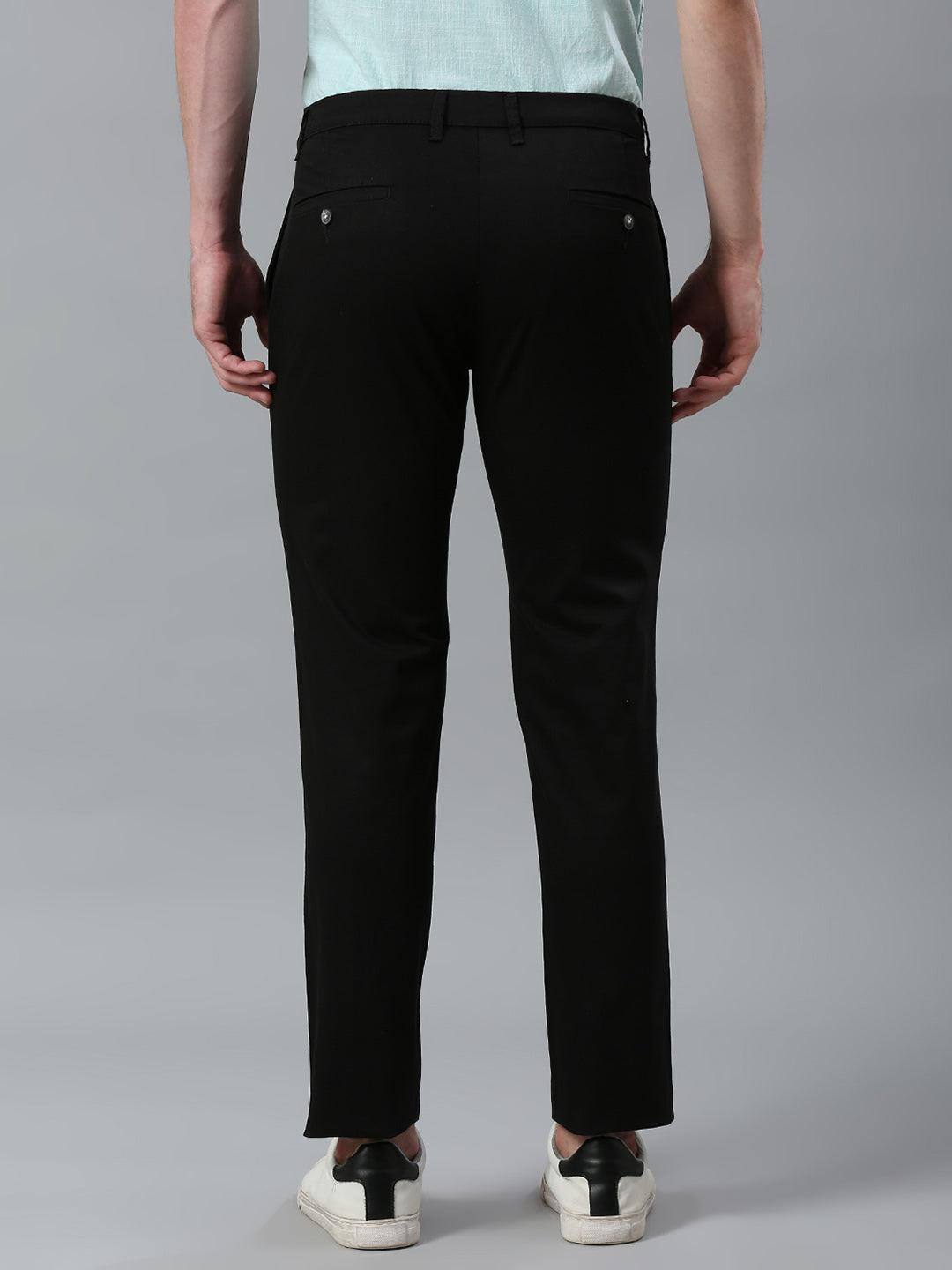 Ash Black Narrow Chino Pants