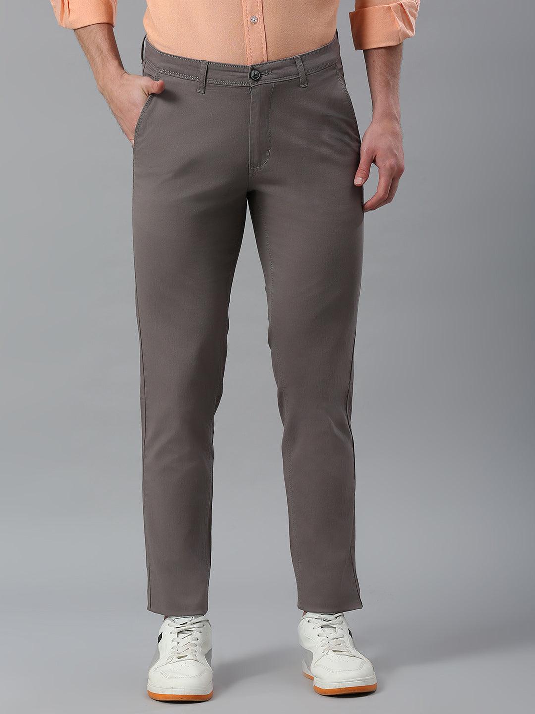 Light Grey Narrow Chino Pants