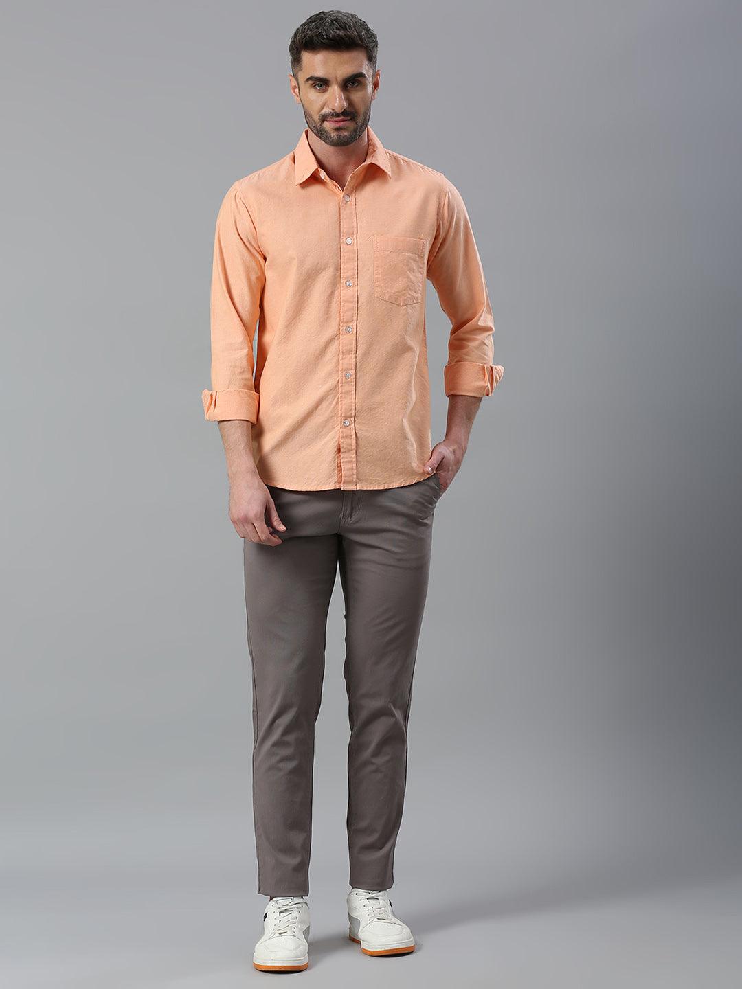 Light Grey Narrow Chino Pants