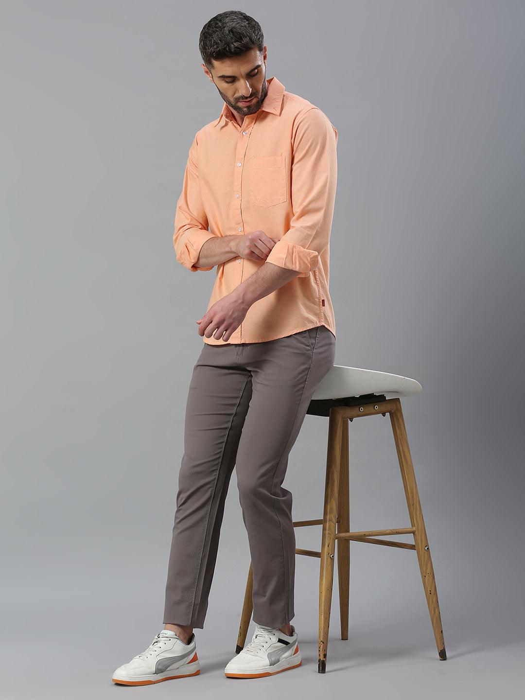 Light Grey Narrow Chino Pants