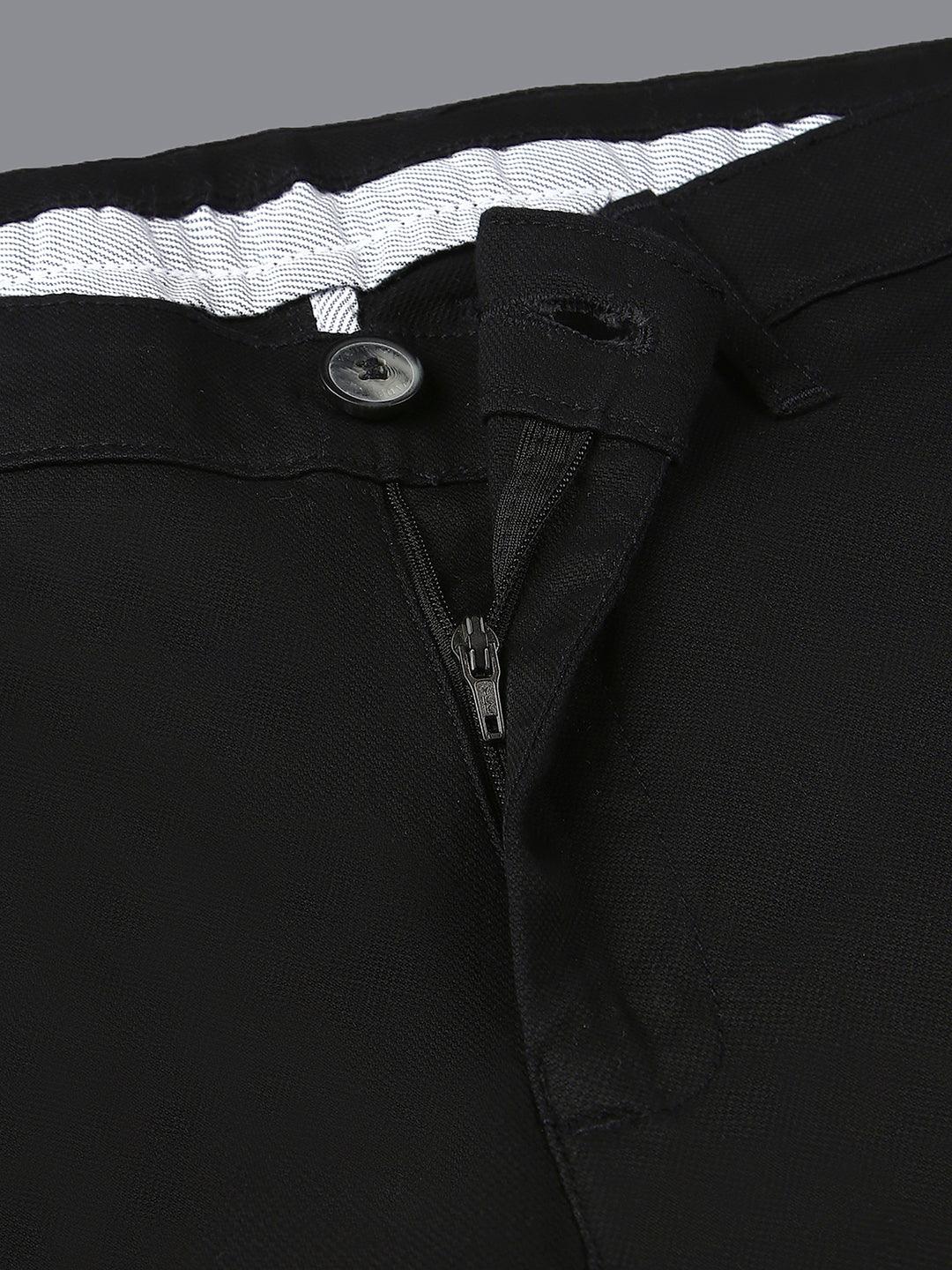 Jet Black Narrow Chino Pants
