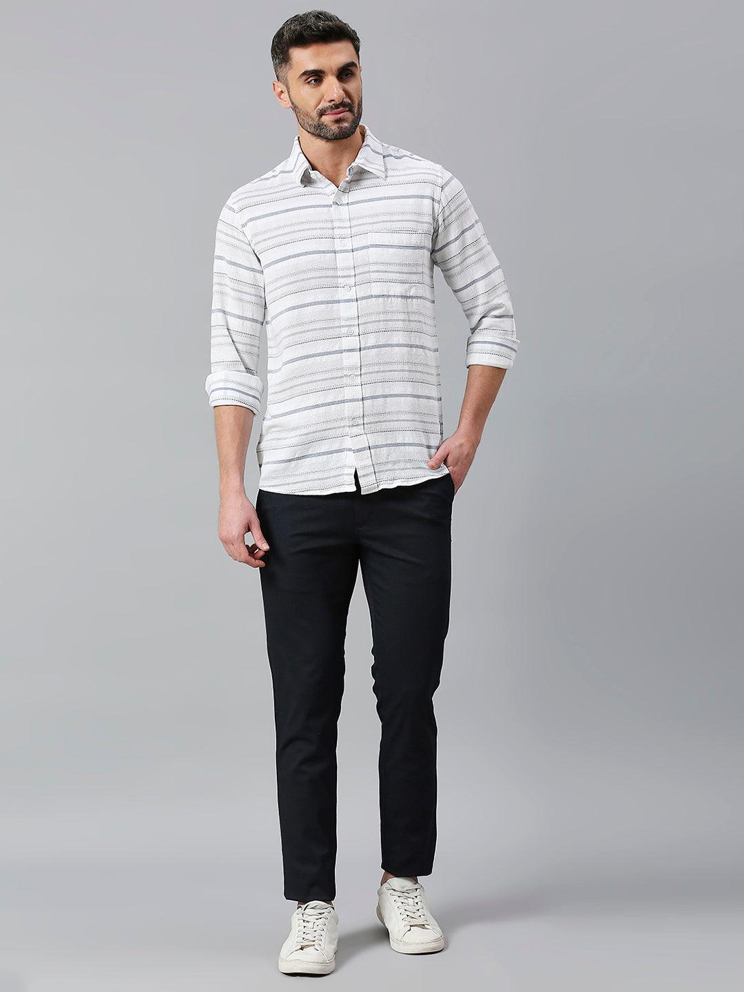 Space Grey Narrow Chino Pants