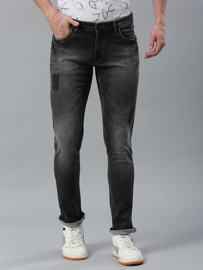 Stretchable Ash Grey Cloud Skinny Fit Jeans