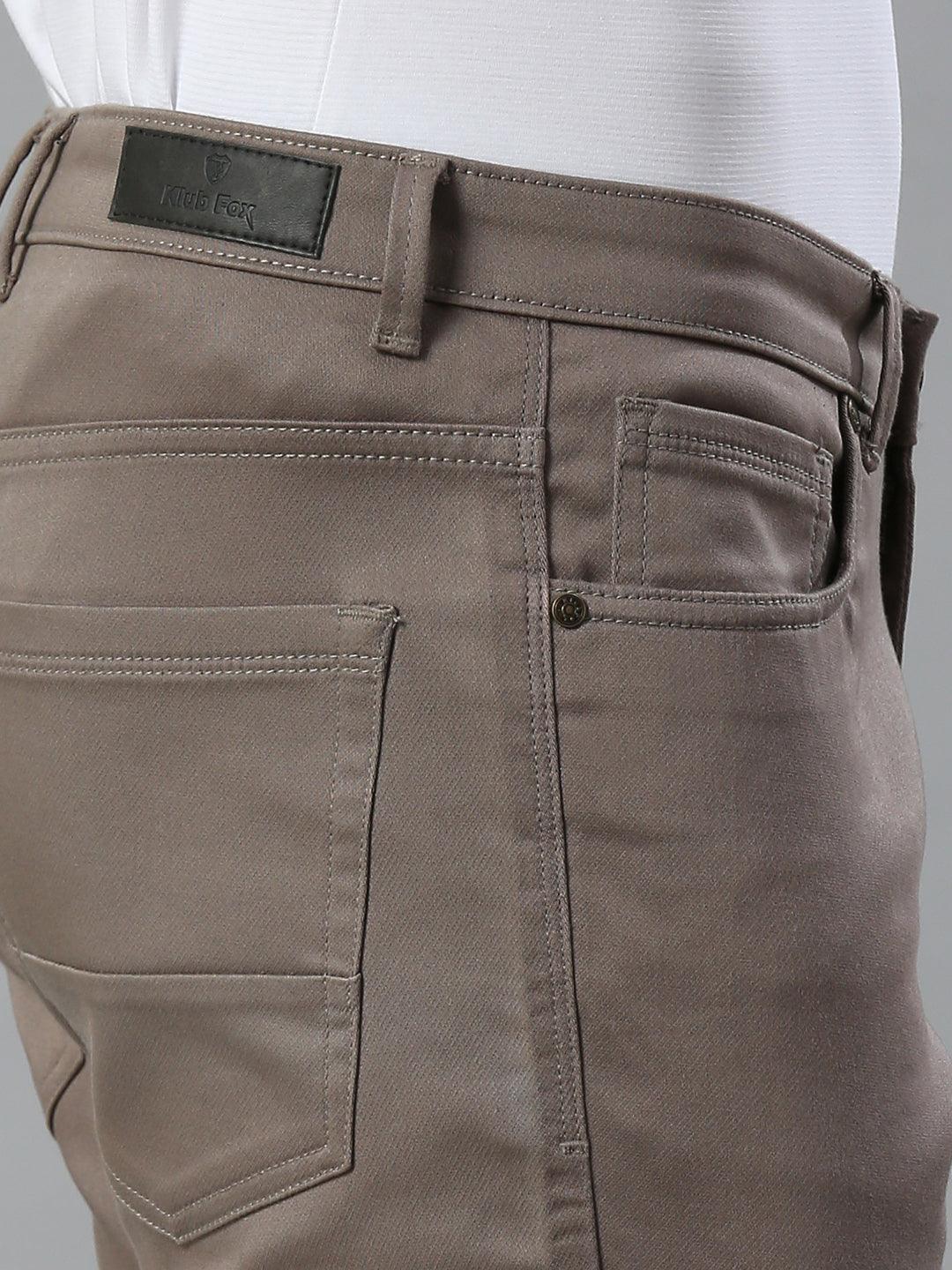 Minimal X Taupe Brown Narrow Fit Jeans