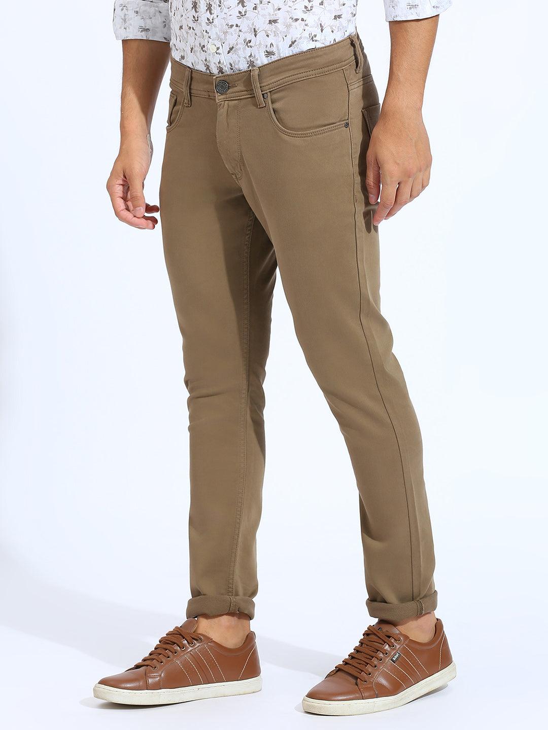 Minimal X Desert Beige Skinny Fit Jeans