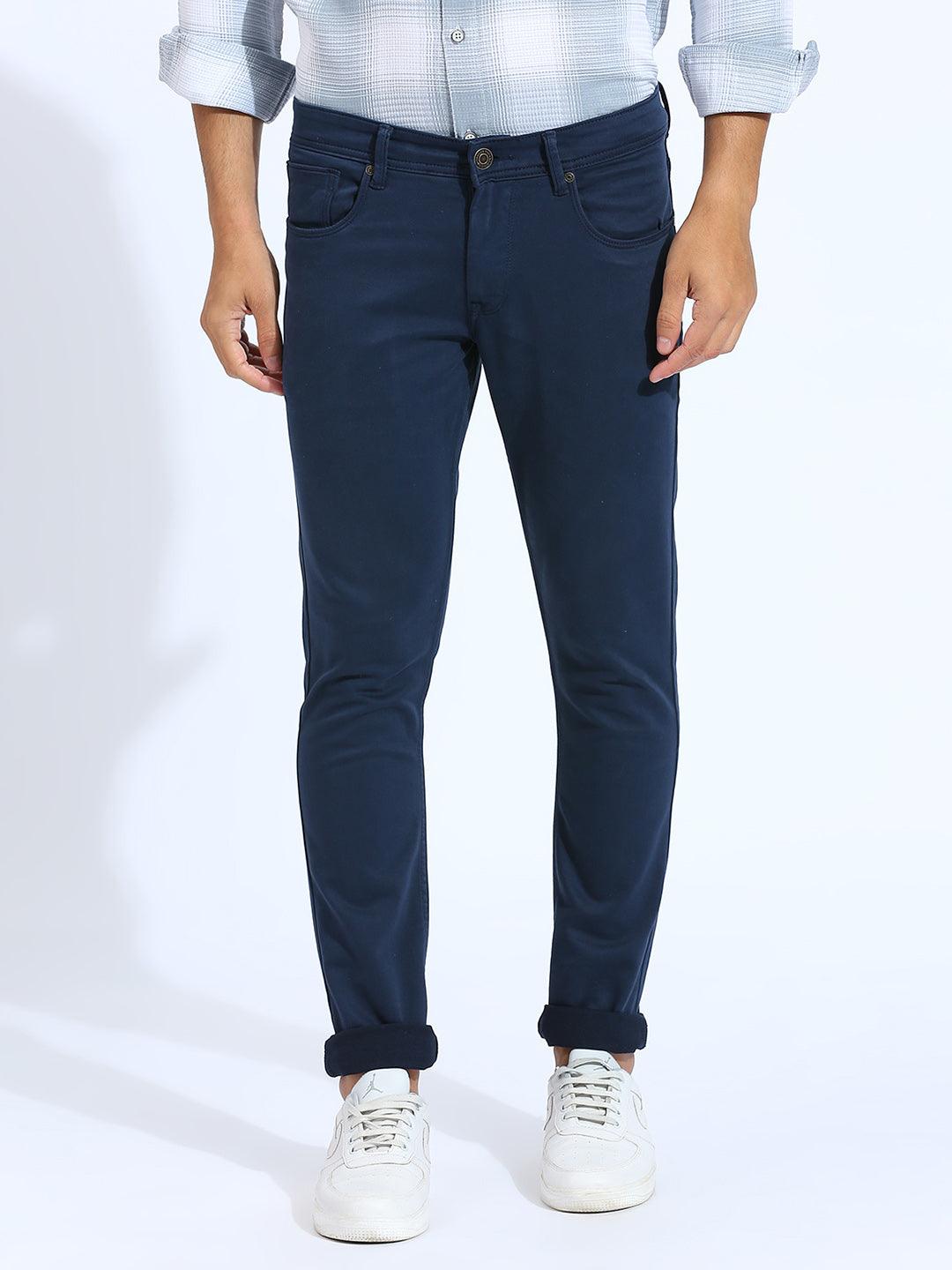 Minimal X Navy Skinny Fit Jeans