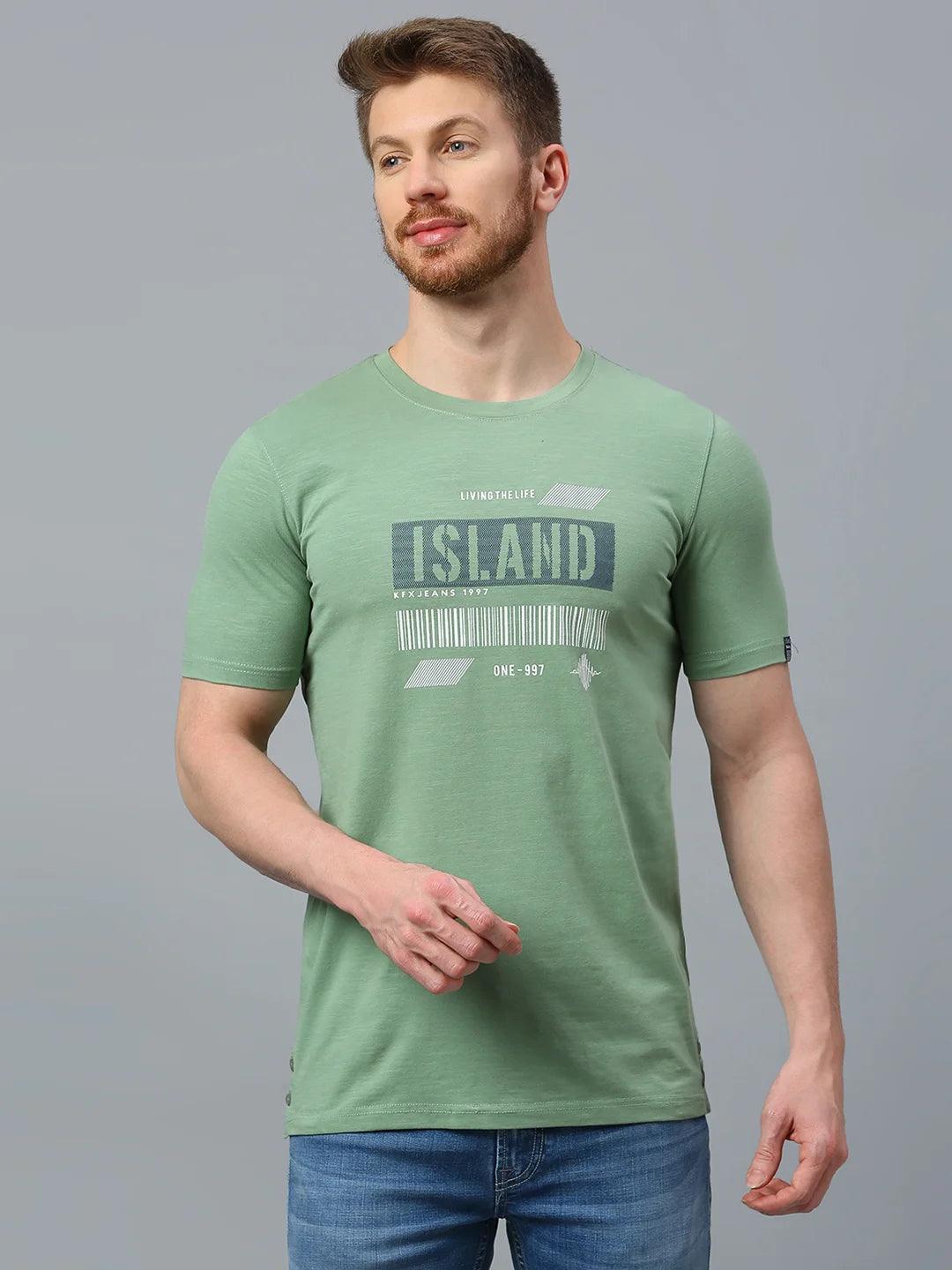 Graffiti Drop Persian Green T-Shirt