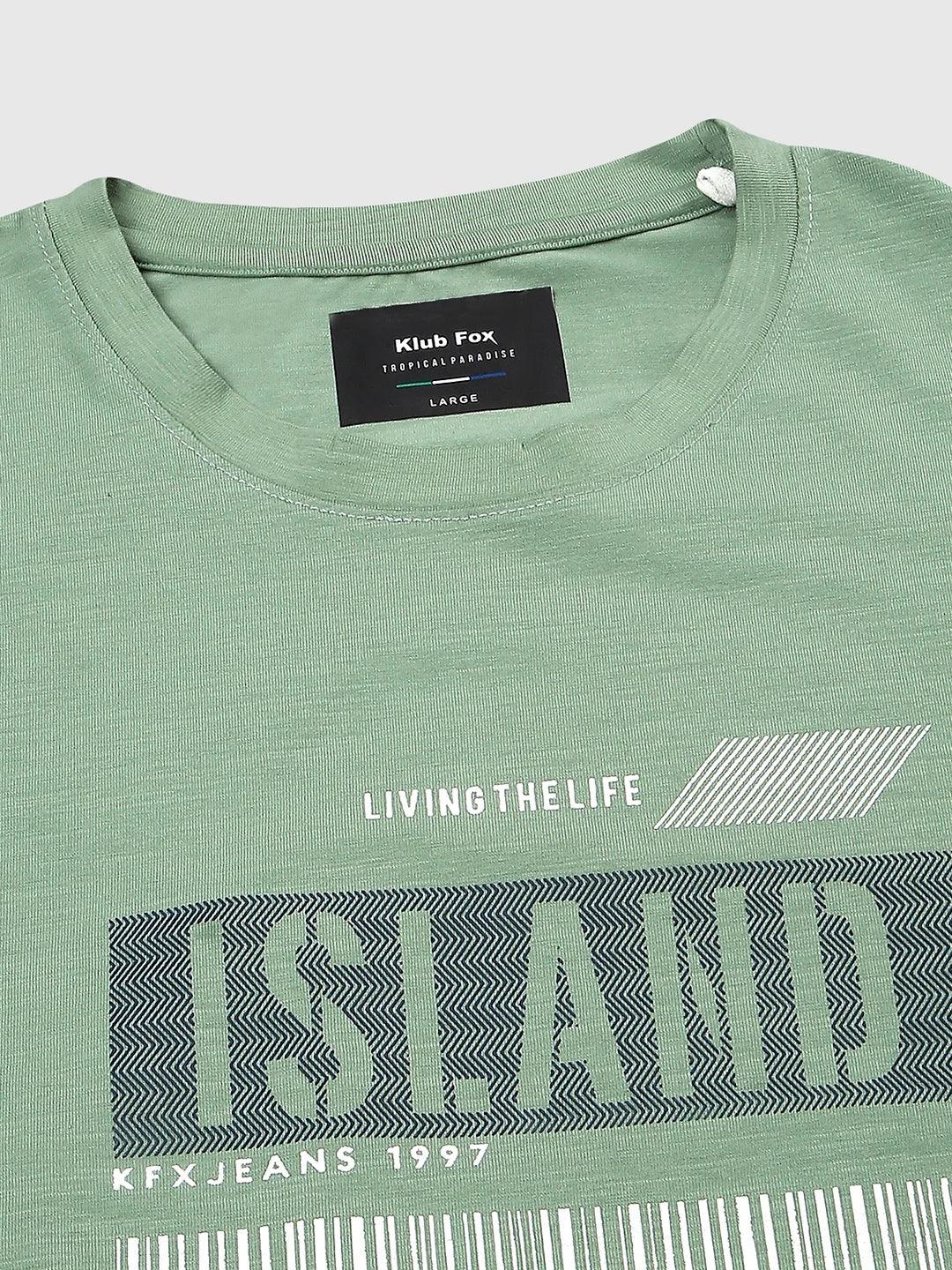 Graffiti Drop Persian Green T-Shirt