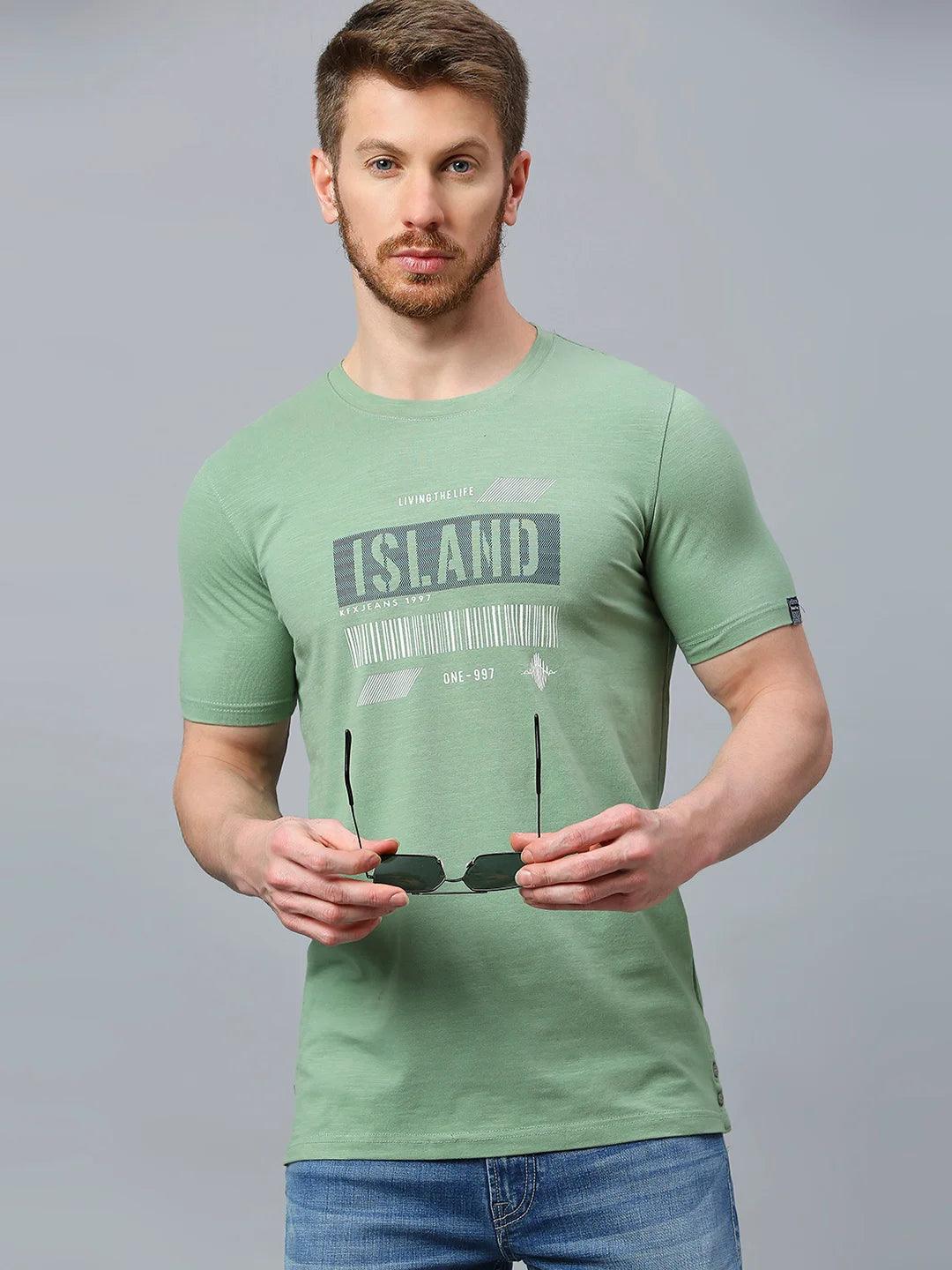 Graffiti Drop Persian Green T-Shirt
