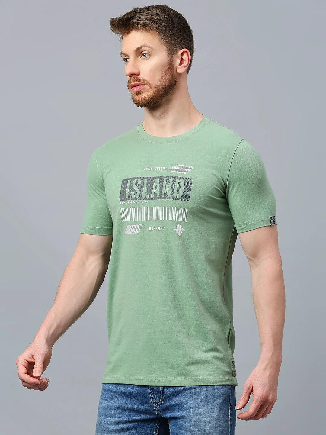 Graffiti Drop Persian Green T-Shirt