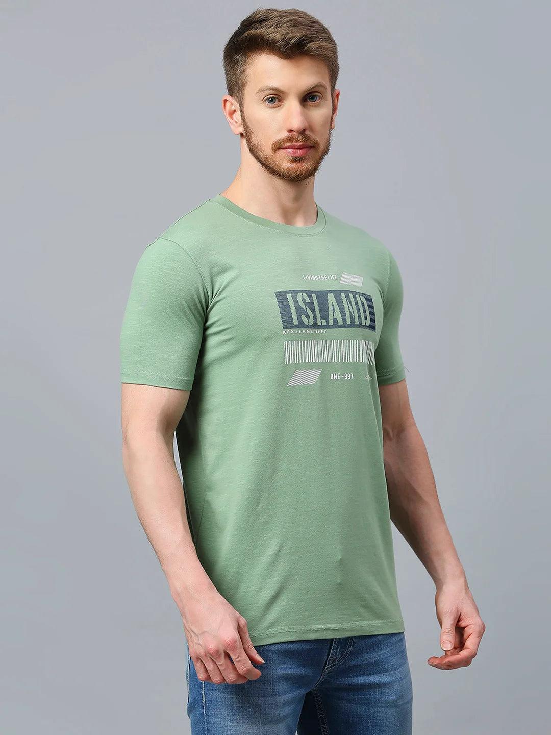 Graffiti Drop Persian Green T-Shirt