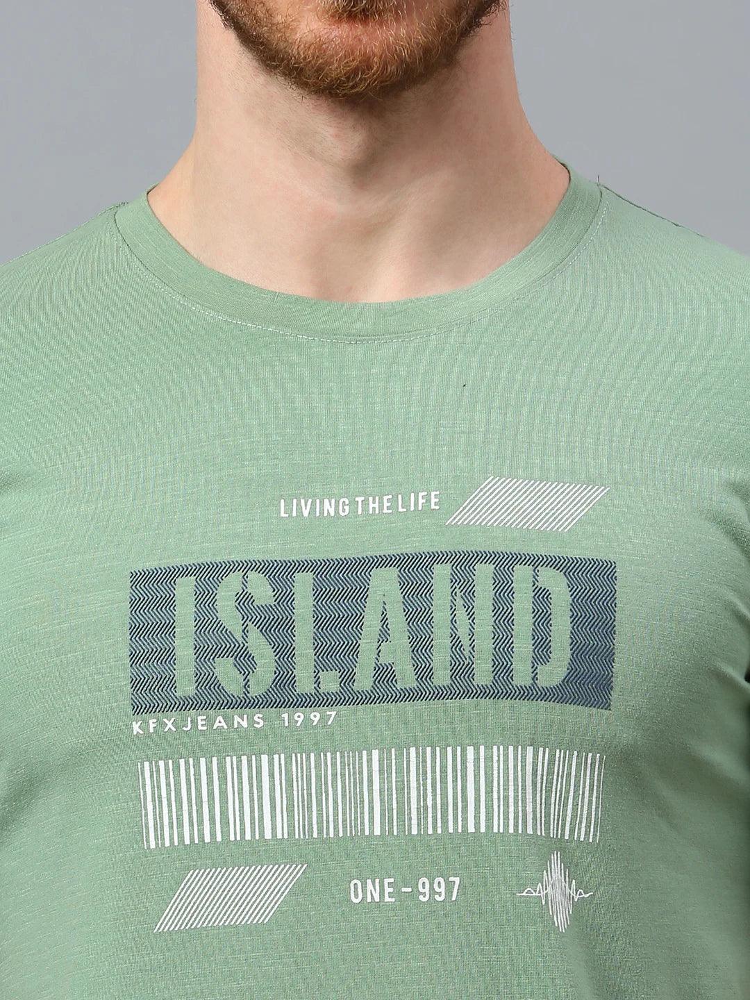 Graffiti Drop Persian Green T-Shirt