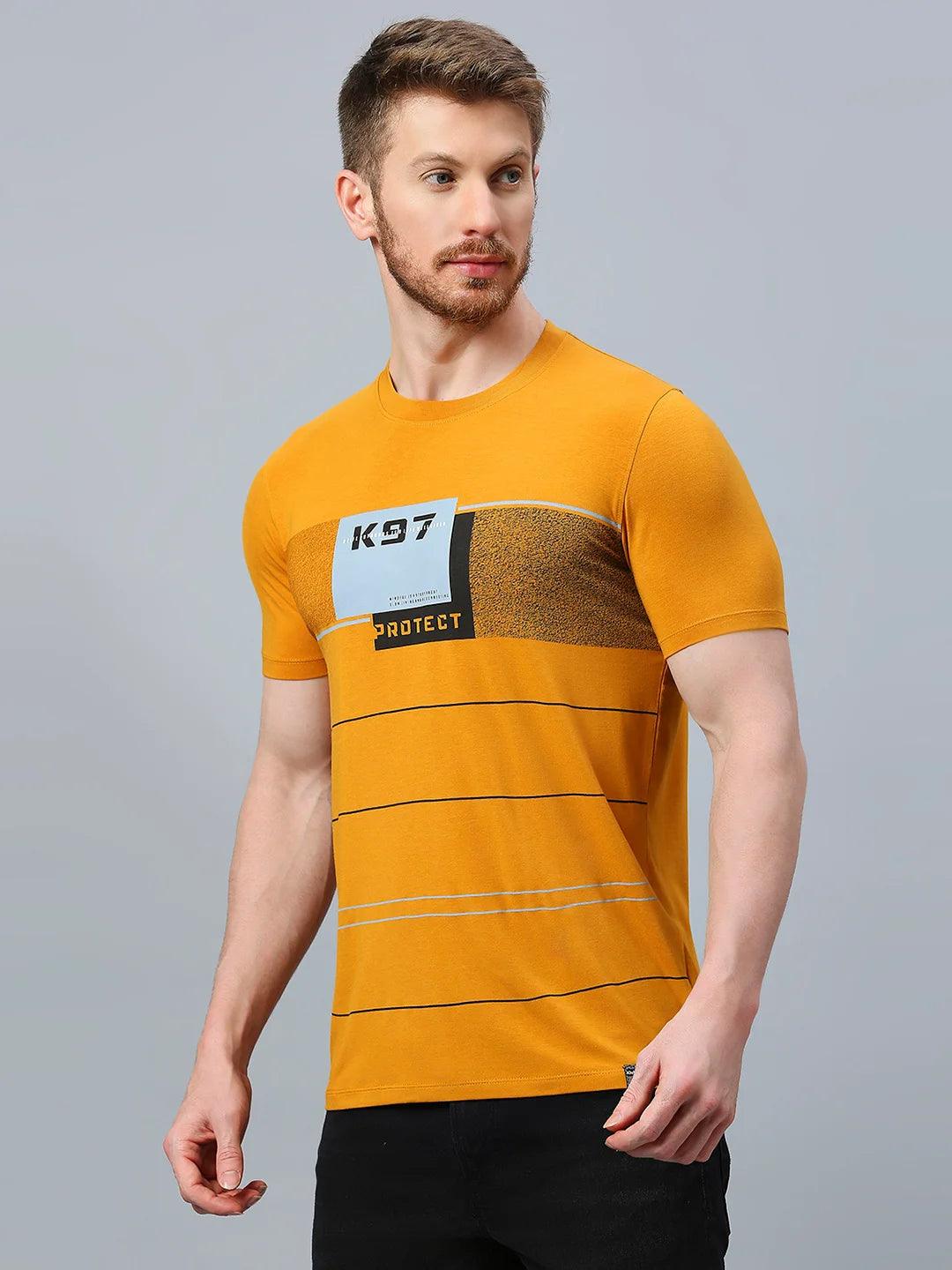 Mustard Printed T-Shirt