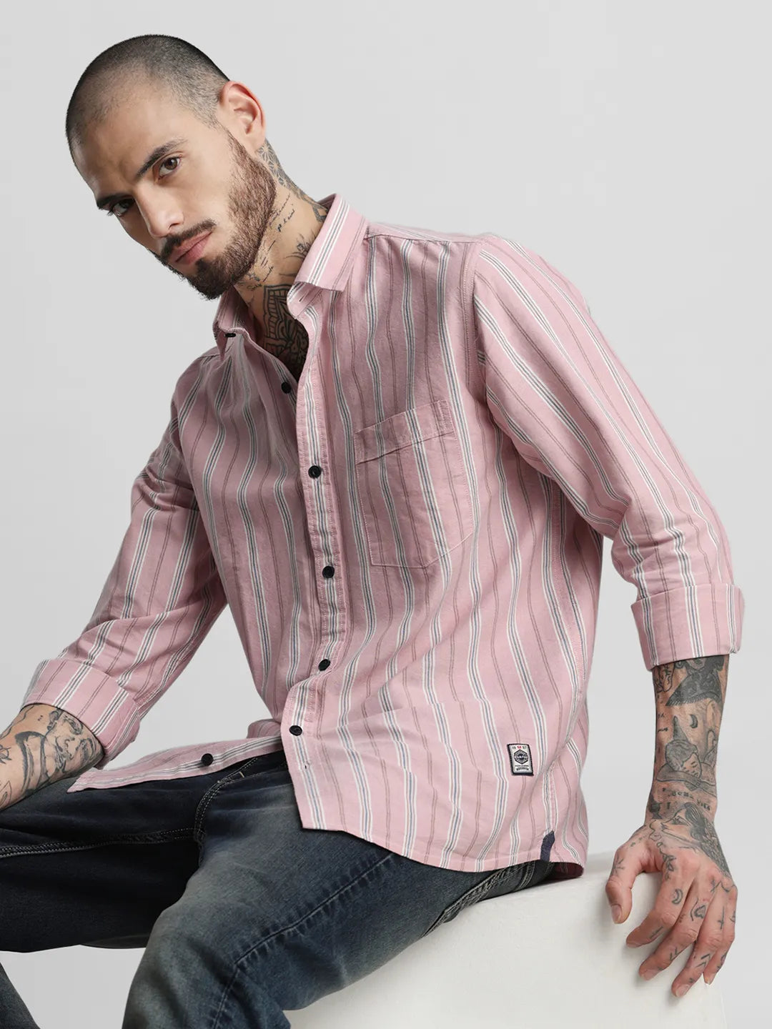 Pink Stripe Shirt