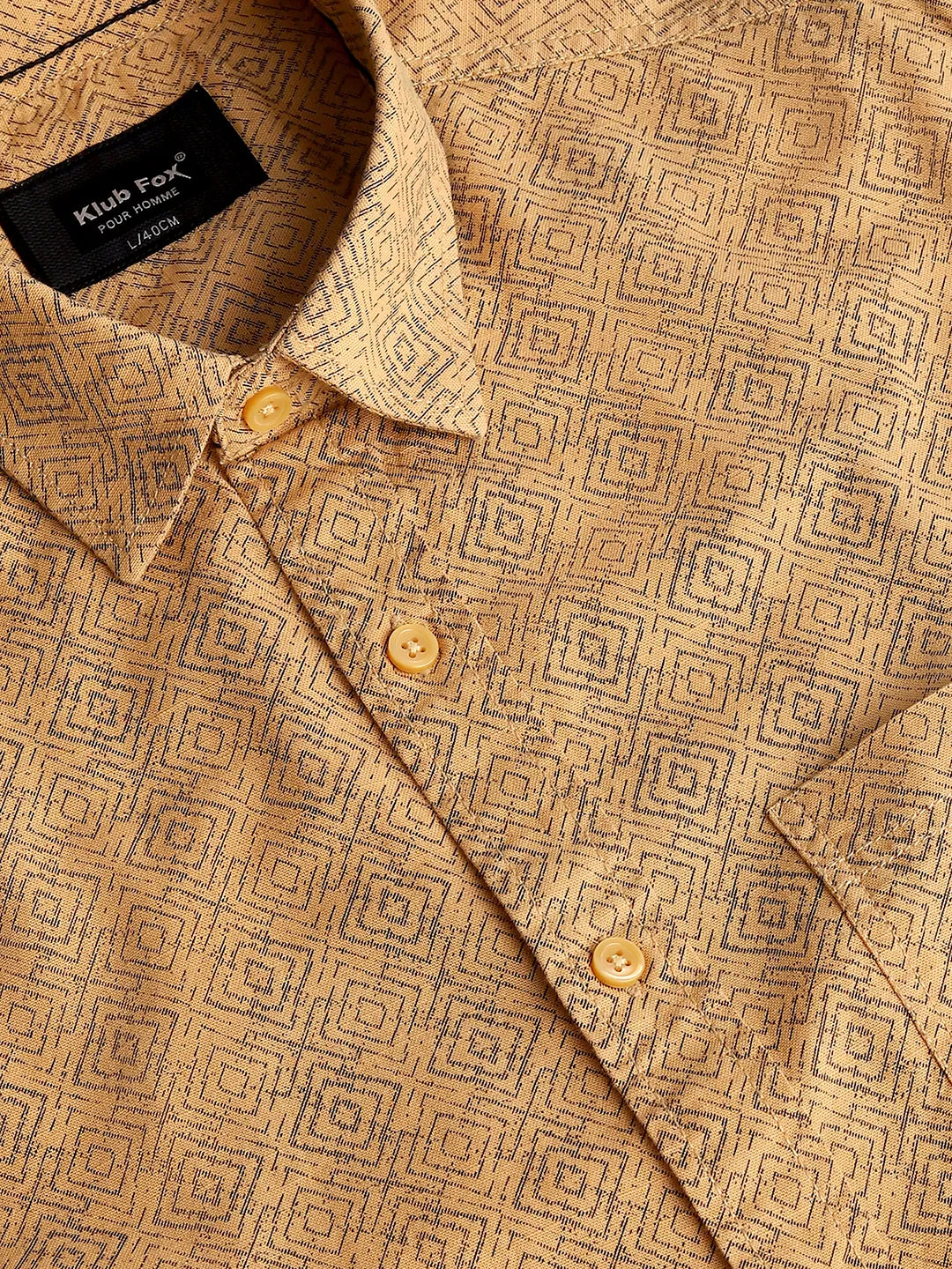 Mustard Printed Shirt