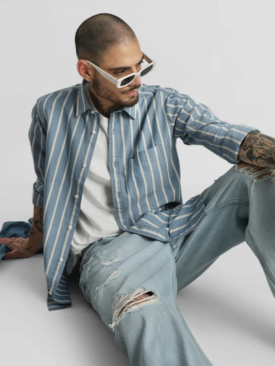 Blue Striped Shirt