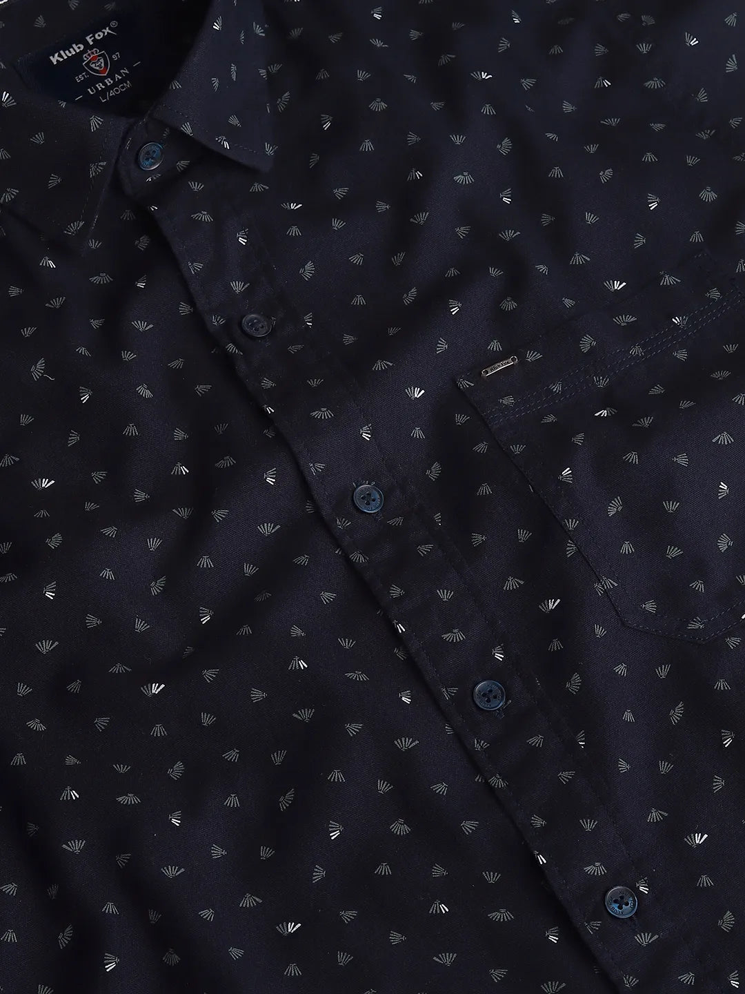 Navy Printed Shirt