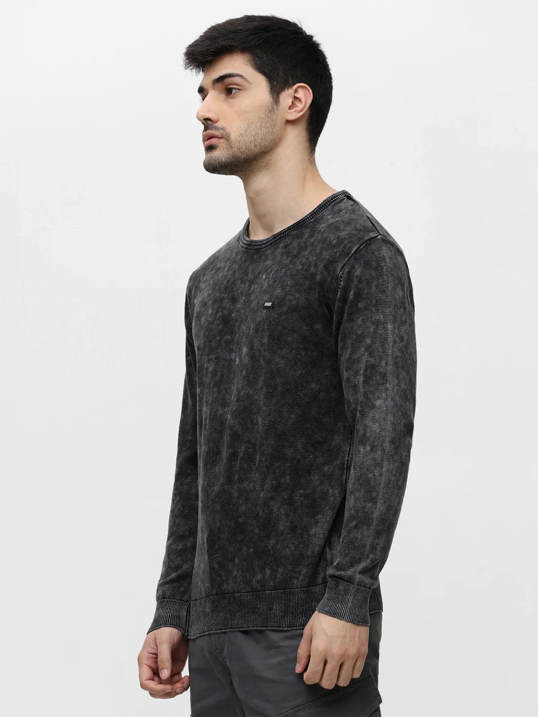 Black Solid Sweater