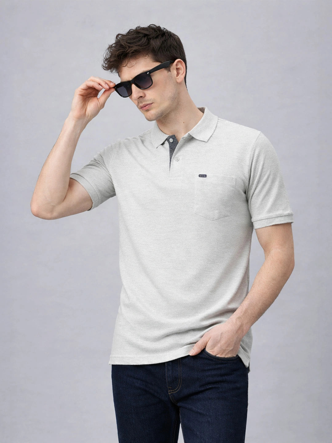 505 Cult Ecru Melange Polo T-Shirt