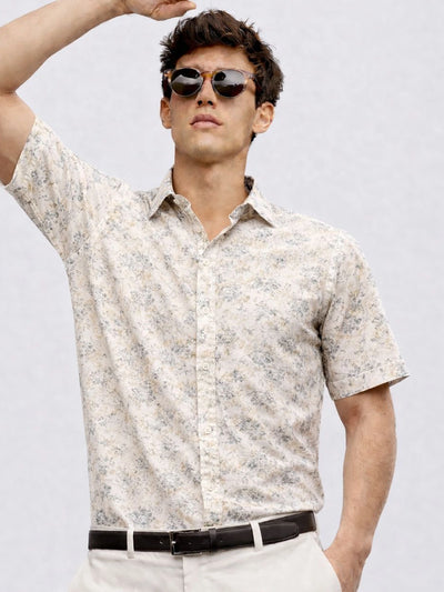 Fawn Yellow Printed Shirt