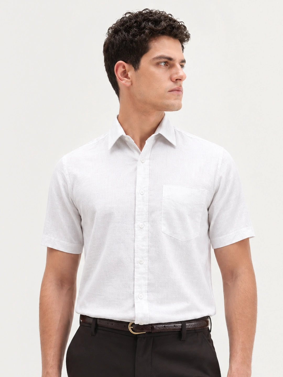 White Dobby Shirt