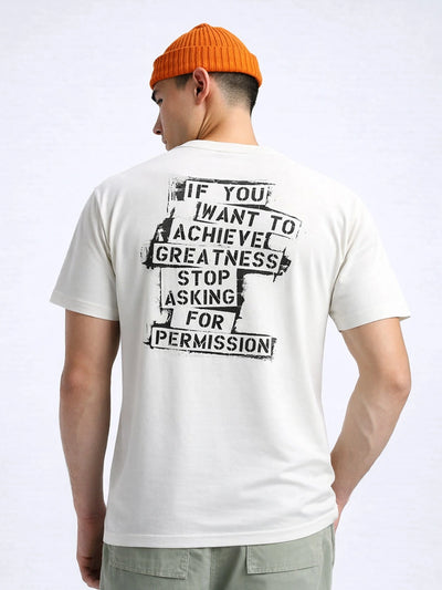 Light Grey Backprint Crew T-Shirt
