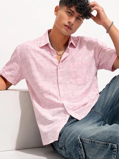 Pink Checkered Shirt