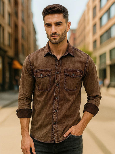 Brown DX Wash Shirt