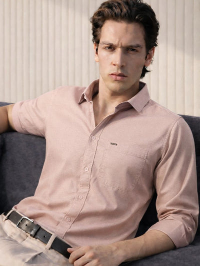 Fawn Brown Solid Shirt