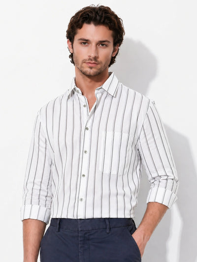 White Striped Shirt